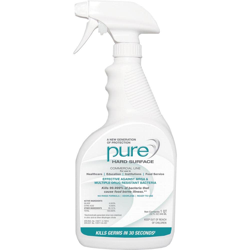 PURE®HardSurfaceDisinfectantSanitizer-32oz.-12/Casewith2SprayBottles