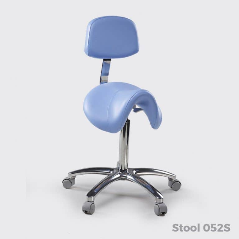 Lemi®HorseSaddleStoolwithBack052/S