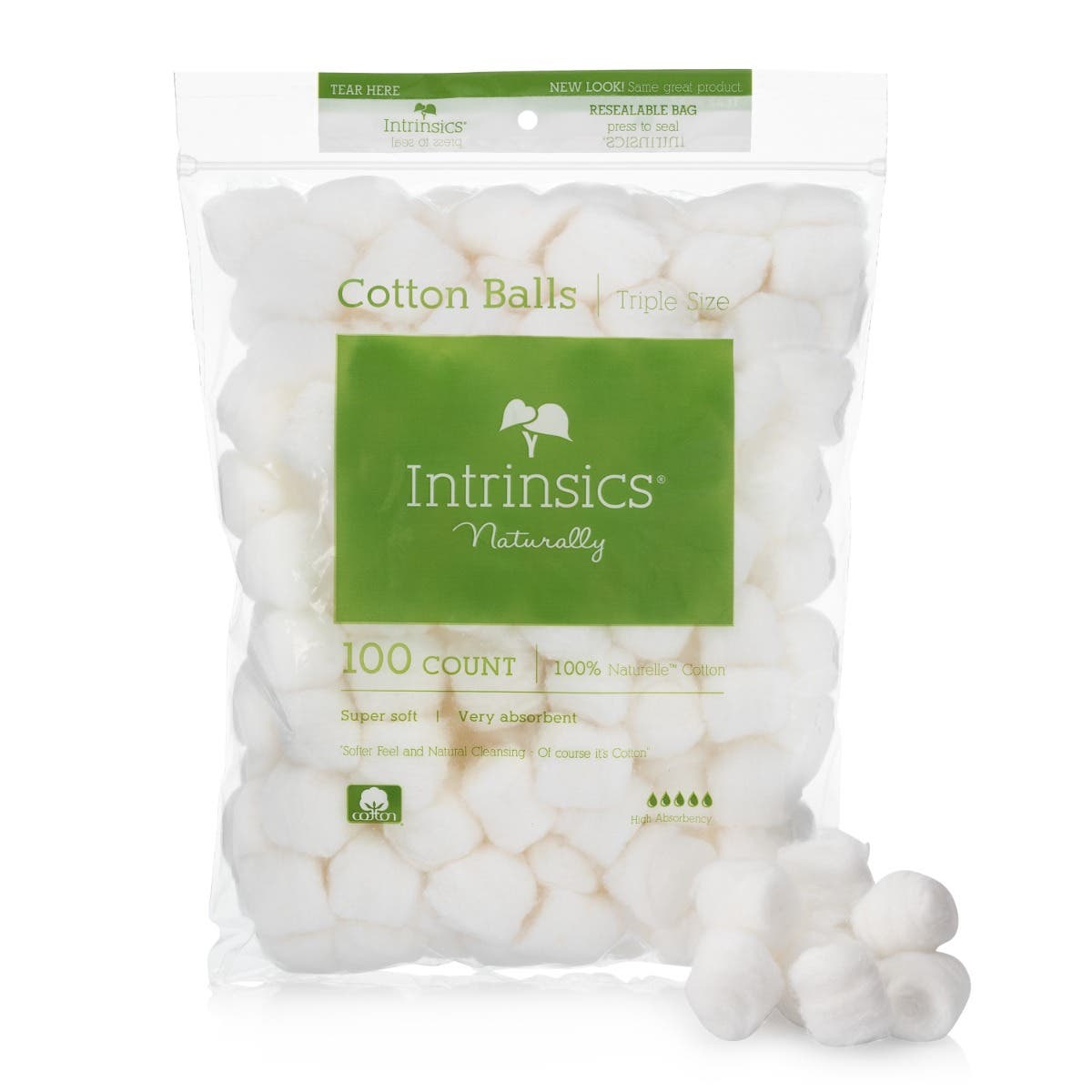 IntrinsicsCottonBallsTriple-Sized,100count