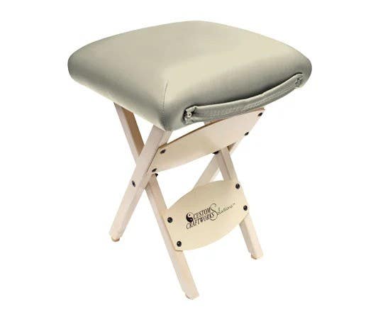 CCW SS WOODEN FOLDING STOOL BEIGE