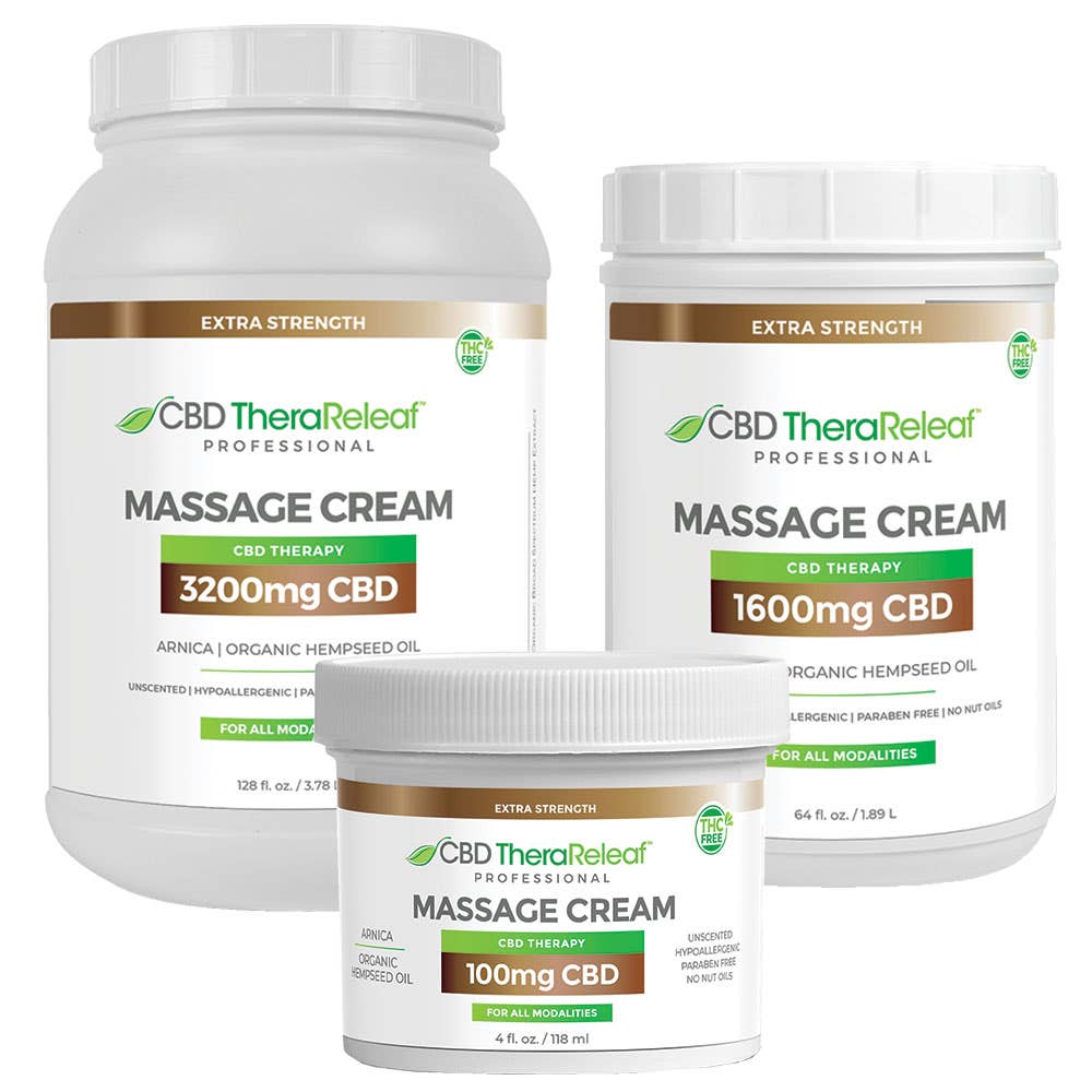 CBD TheraReleaf®  Professional Massage Cream Extra Strength