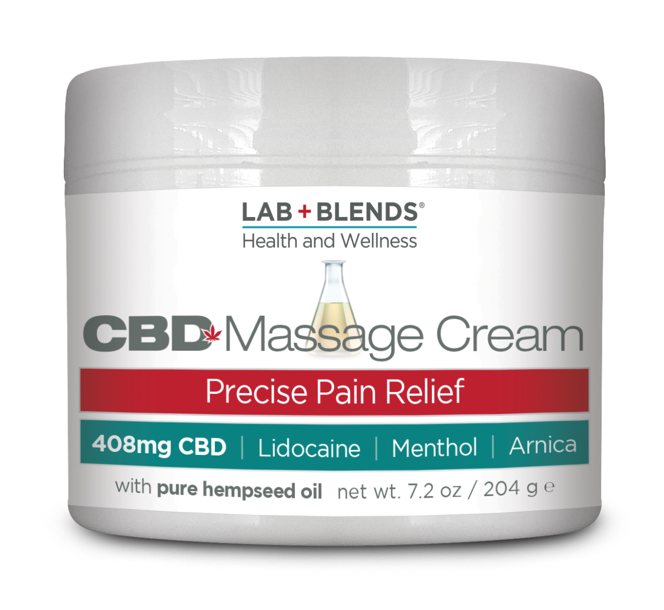 Lab+Blends™408mgCBDMassageCream-7.2ozByBIOTONE®