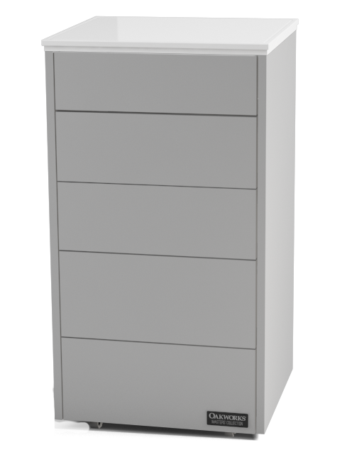 OAKWORKS®MastersCollectionHaloSlimlineTrolleywith5Drawers