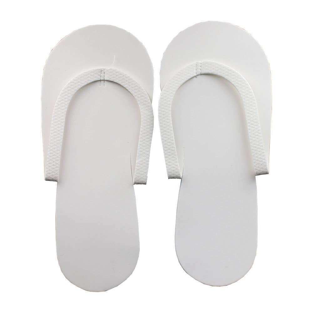 DisposableFoamPedicureSlippersWhite-1Pair