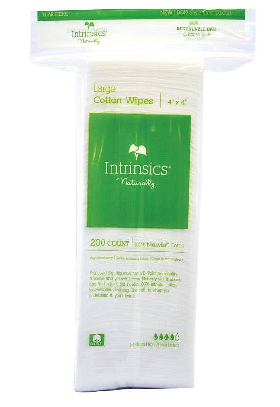 Intrinsics®CottonWipes-4x4,200ct.