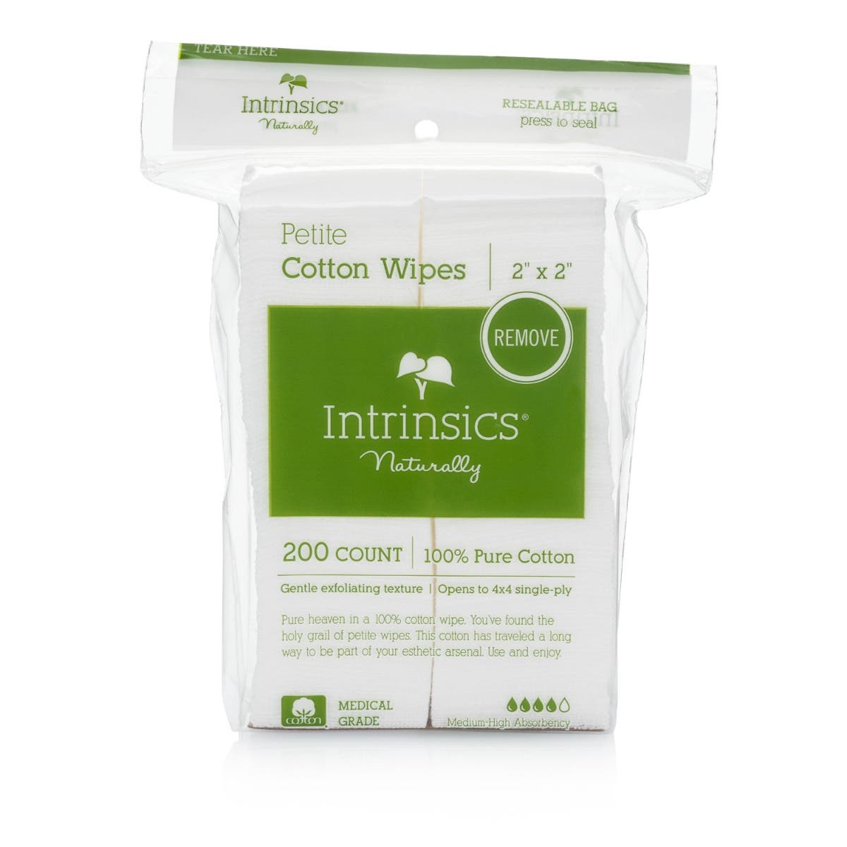 IntrinsicsCottonEstheticWipes2X2