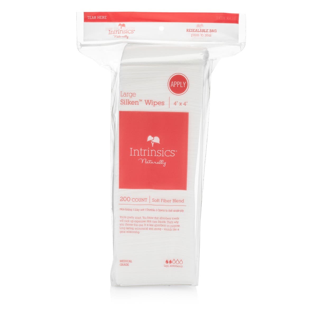 Intrinsics®Silken™Wipes-4x4,200ct.