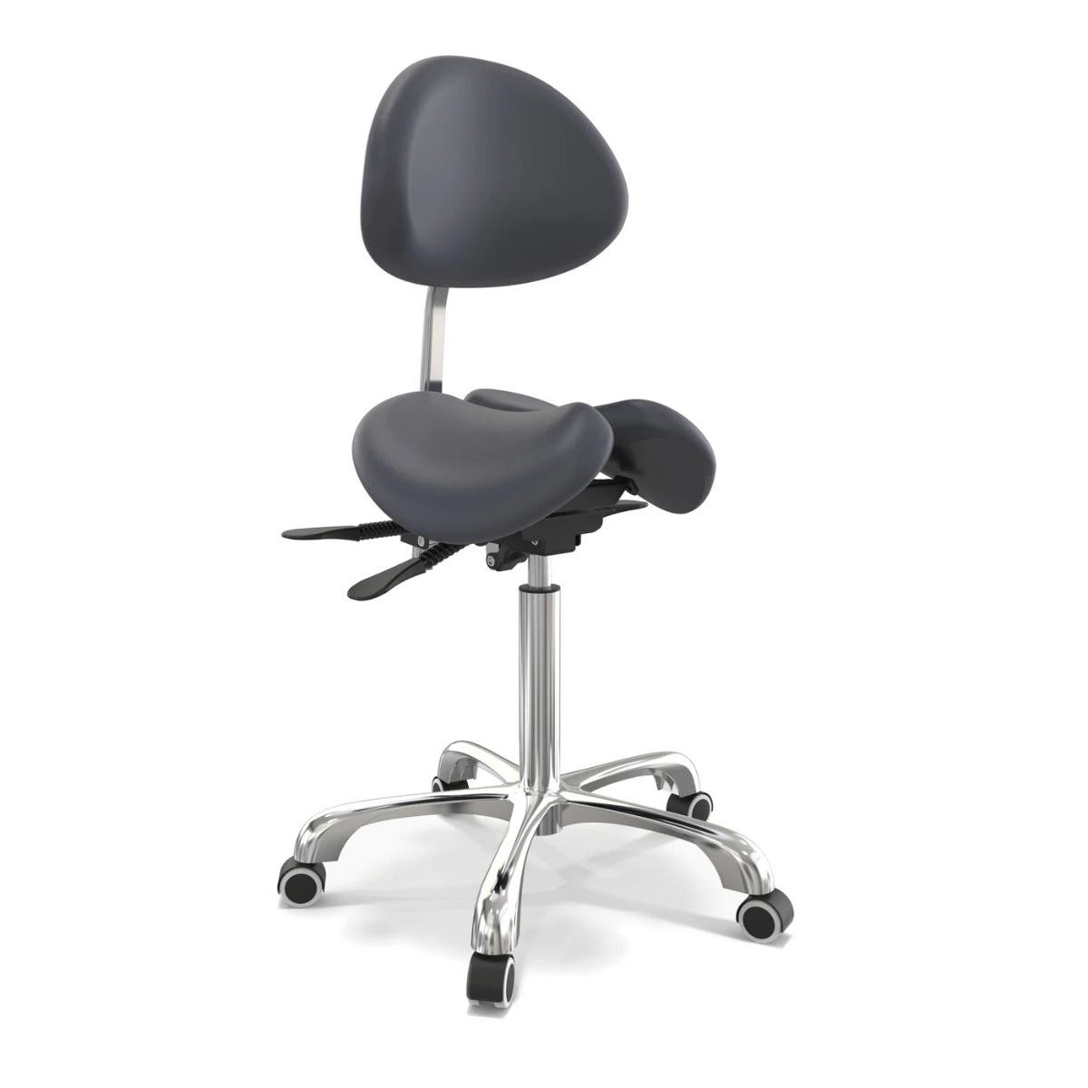 Master®MassageBerkeleyErgonomicSplitSeatStyleBackrestSaddleStool