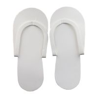 Disposable Foam Pedicure Slippers White - 1 Pair