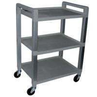 Gray 3 Shelf Poly Cart Luxor