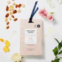 VOESH® Collagen Socks Trio  Argan Oil & Floral Extract 3 Pack