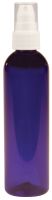 Cobalt Plastic Bottle With White Pump 4 oz