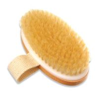 Boar Brush with Strap - Boar Bristle Exfoliating Brush