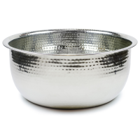 Pedicure Bowls by Noel Asmar - Hammered Stainless Steel