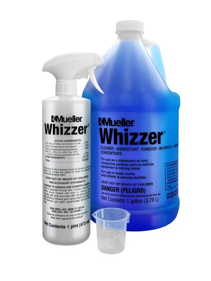 Mueller Whizzer® Cleaner and Disinfectant, Gallon W/1 Pint Bottles
