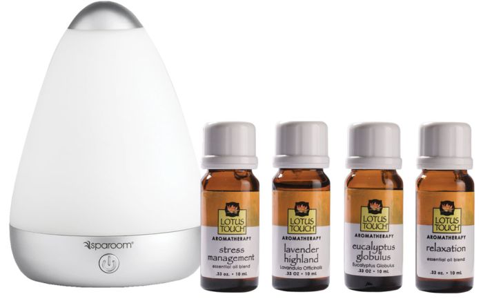 Lotus Touch Aromatherapy Diffusion Package with Essential Oils