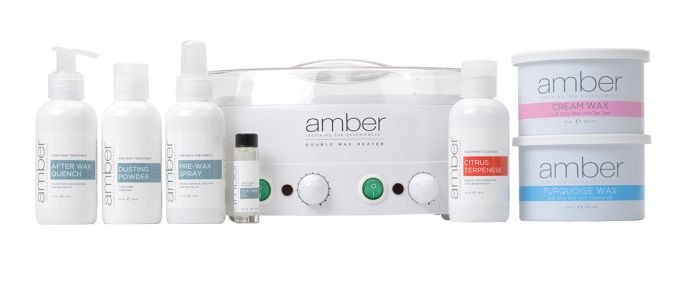 Amber Double Master Depilatory Kit with Double Wax Heater