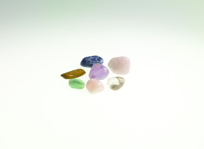 Amber Chakras 8 Semi-Precious Stones