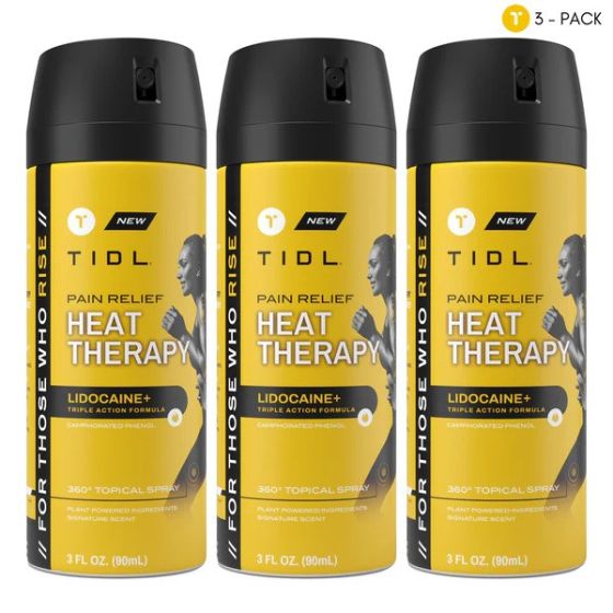 Tidl Heat Therapy Spray 3-pack
