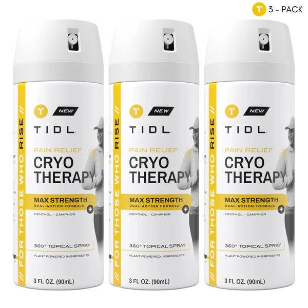 TidlMaxStrengthCryotherapySpray3-pack