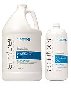 AmberUnscentedMassageOil
