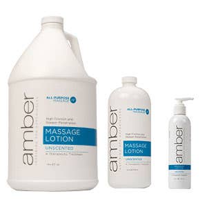 AmberUnscentedMassageLotion