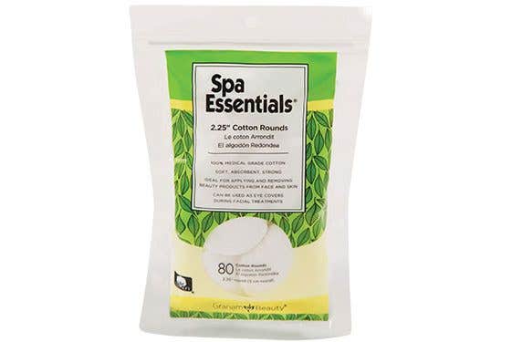 Spa Essentials 2.25" Cotton Rounds, 80 Count