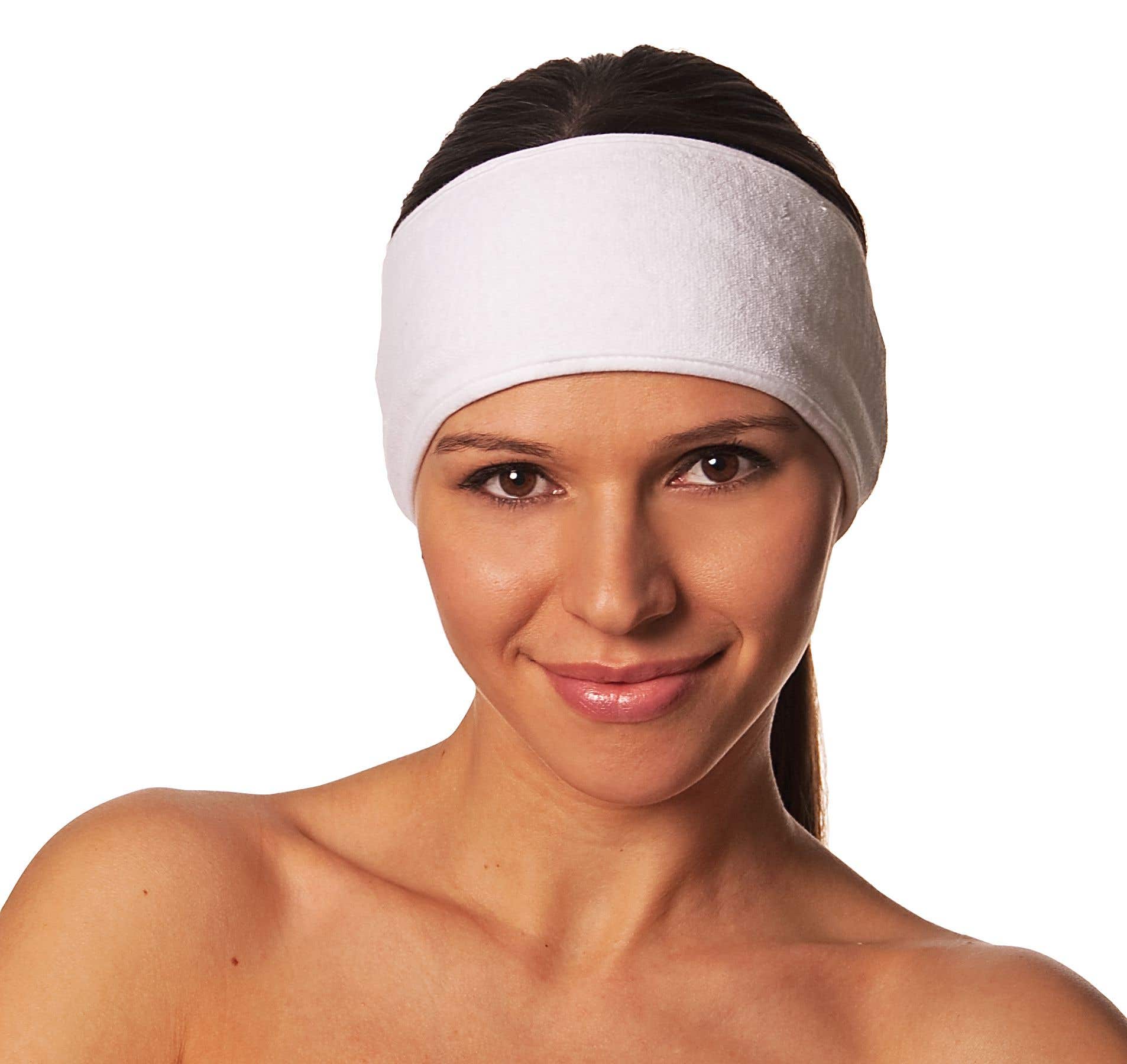 StretchTerryHeadbandWithVelcroClosure