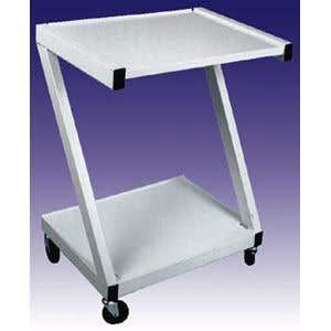 Steel2ShelfCart-White